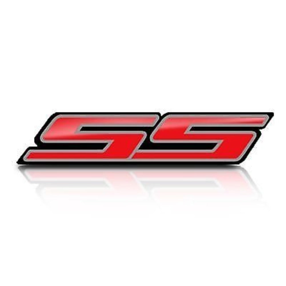 Camaro SS Fender Emblem Logo (Pair) - Red-SR1 Performance