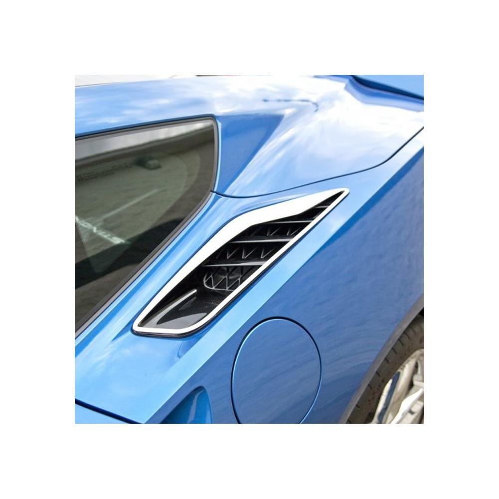 Corvette Rear Quarter Vent Set 2Pc Polished : C7 Stingray, Z51-SR1 Performance