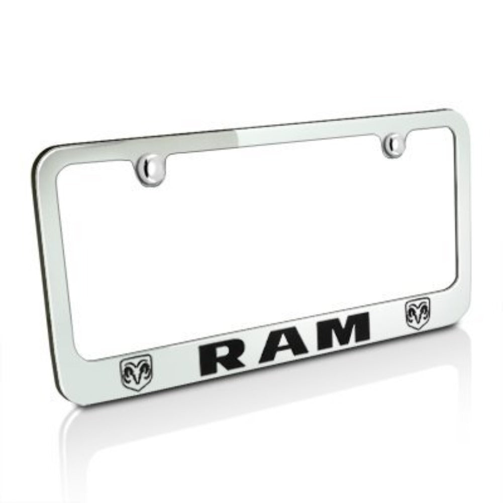 Dodge Ram License Plate Frame - Chrome-SR1 Performance