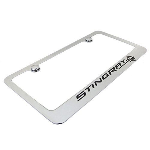 C7 Corvette Stingray License Plate Frame - Chrome-SR1 Performance