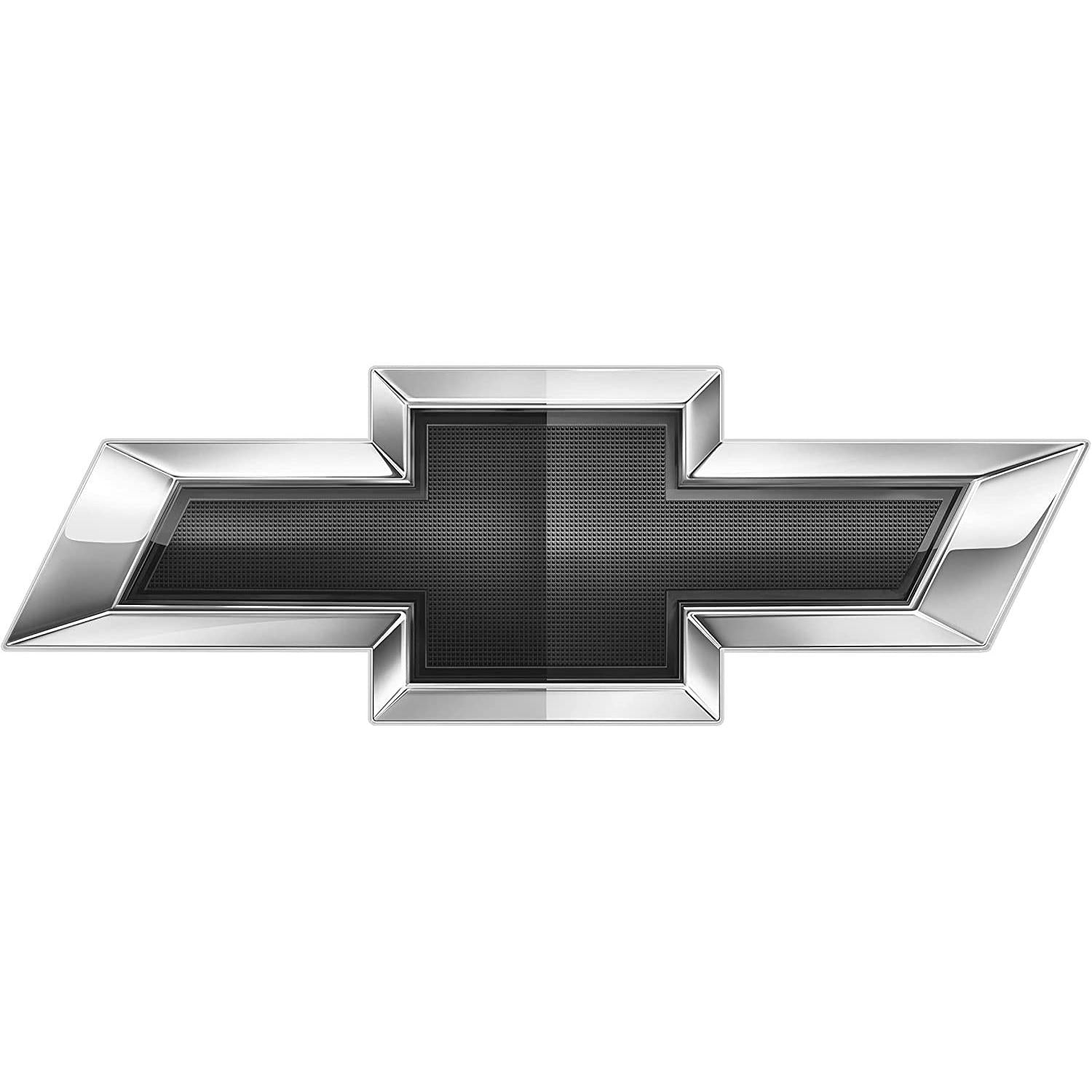 Chevy Black Bowtie Emblem Garage Steel Sign (Large - 35" X 11")-SR1 Performance