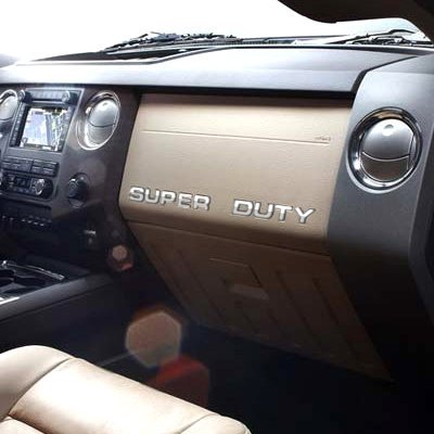 Ford Super Duty Chrome Dashboard Lettering Insert Kit-SR1 Performance