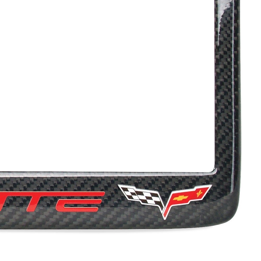 C6 Corvette License Plate Frame - Carbon Fiber-SR1 Performance
