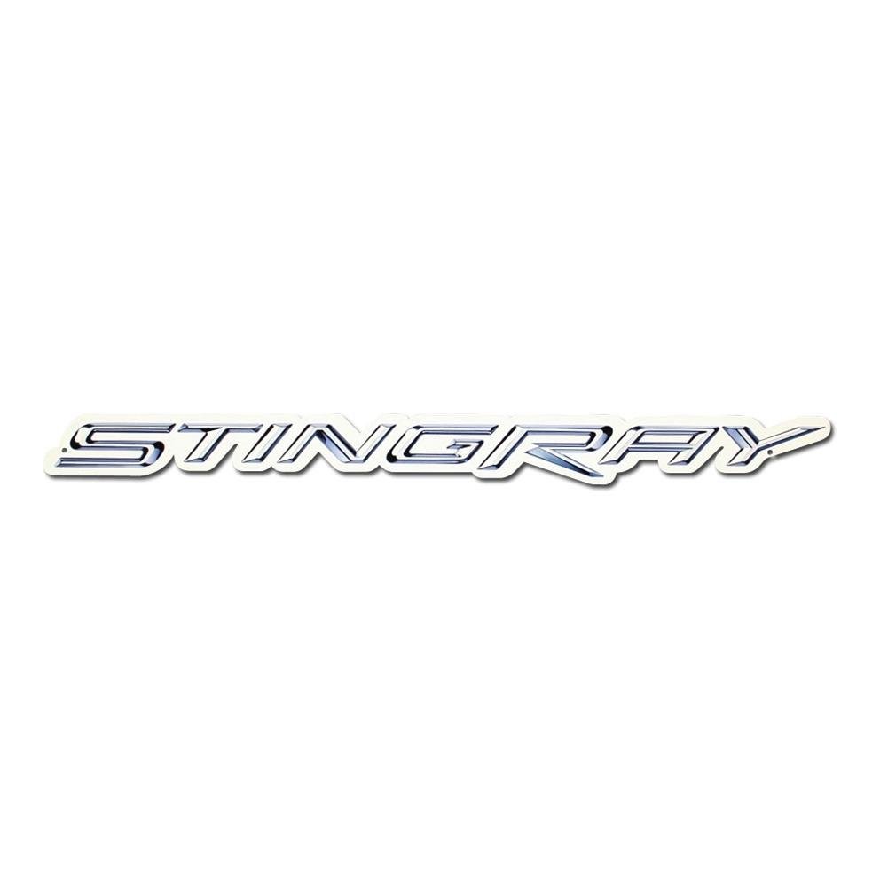 C7 Corvette Stingray Script Metal Sign (18" x 1")-SR1 Performance