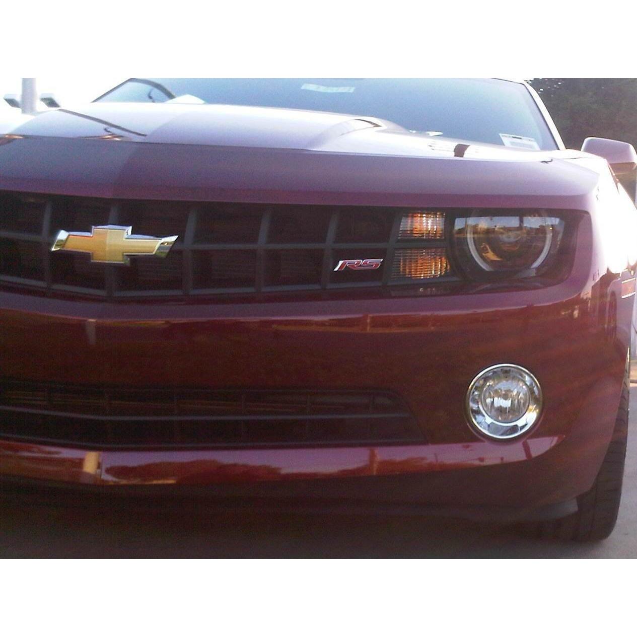 Chevy Camaro Accessories - Chrome Fog Lamp Rims - Fits the 2010, 2011 Chevrolet Camaro-SR1 Performance