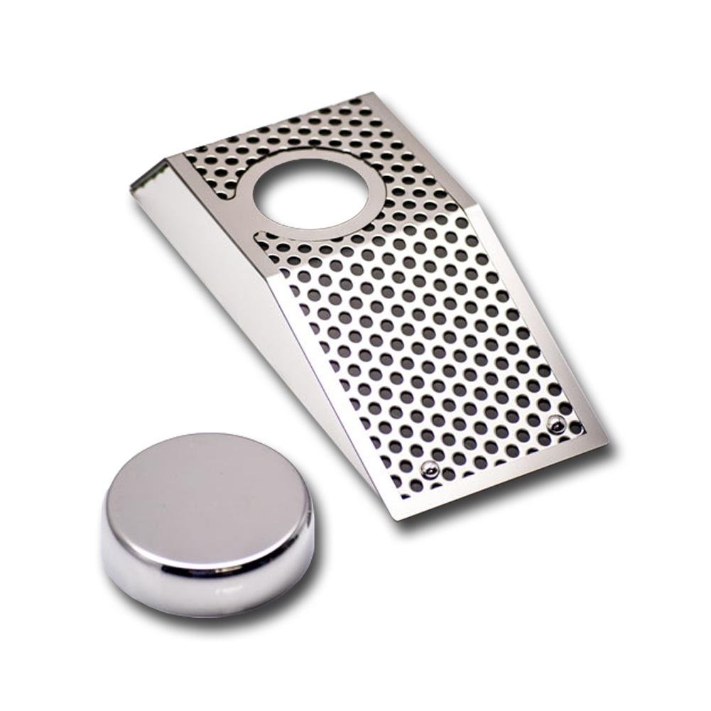 Corvette Power Steering Reservoir Cover w/cap - Perforated Stainless Steel : 2008-2013 C6/GS LS3 & Z06 LS7-SR1 Performance