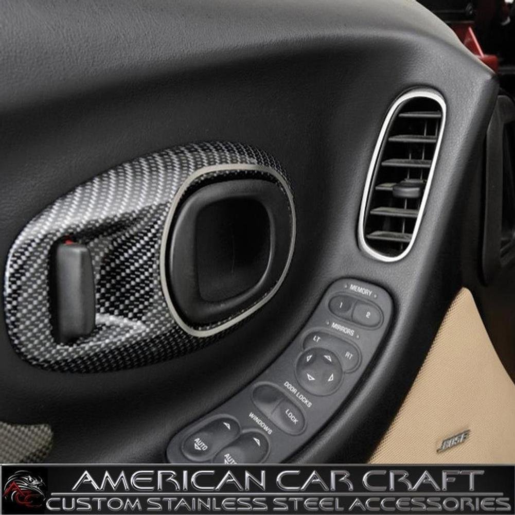 American Car Craft Chevrolet Corvette 1997 1998 1999 2000 2001 2002 2003 2004 Brushed Door Handle Trim Surround Ring Dash Kit-SR1 Performance