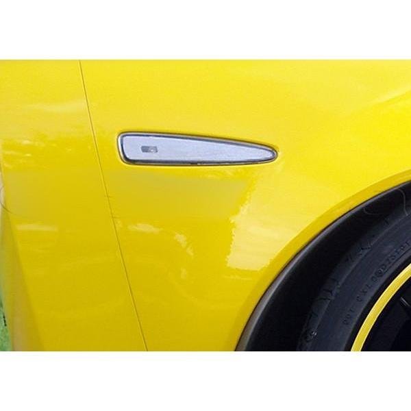Corvette Side Marker Light 2 Pc. (Set) - Rear Clear : 2005-2013 C6,Z06,ZR1,Grand Sport-SR1 Performance