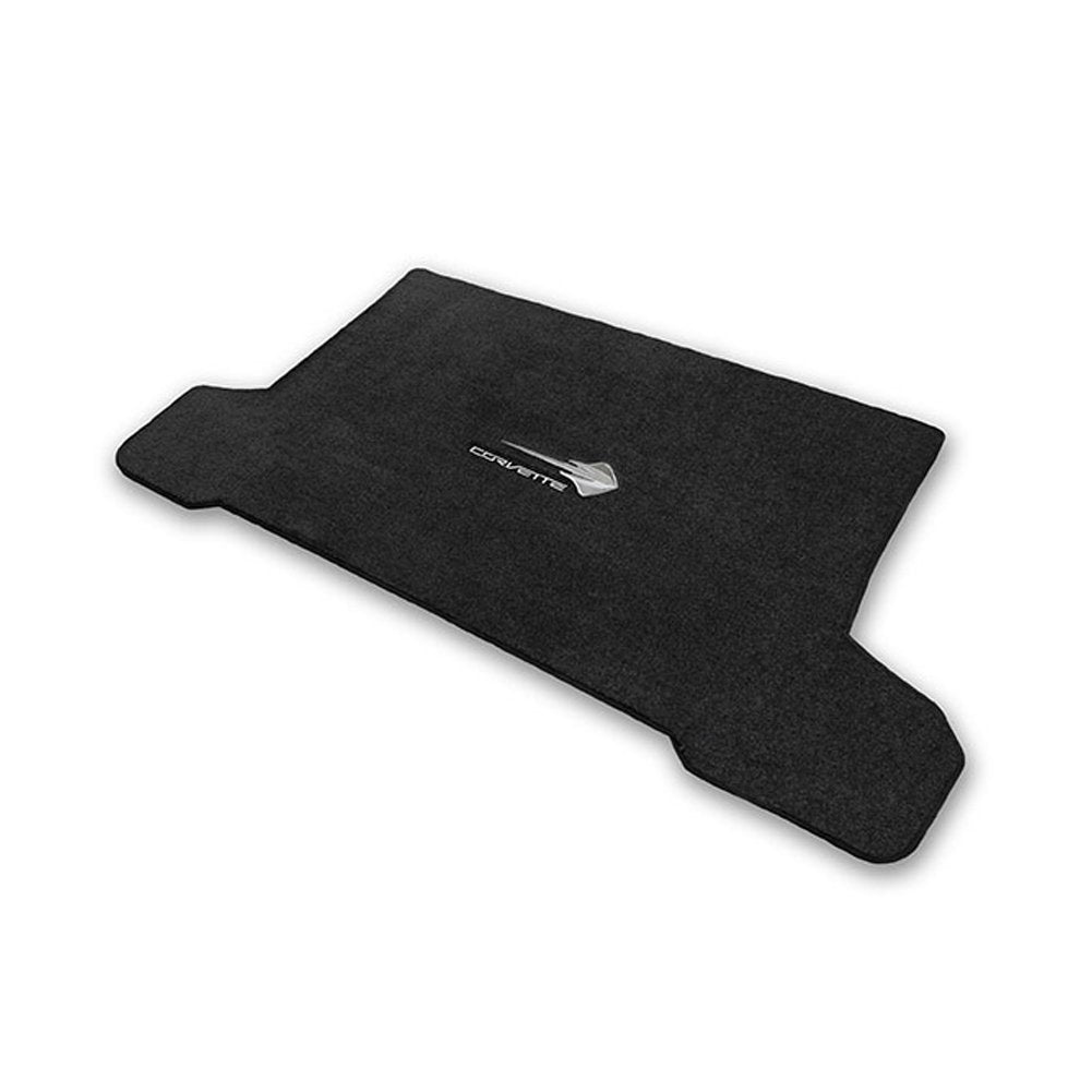 C7 Corvette Stingray Cargo Mat Convertible - Lloyds Mats Black w/ Silver Stingray Emblem & Corvette Script-SR1 Performance