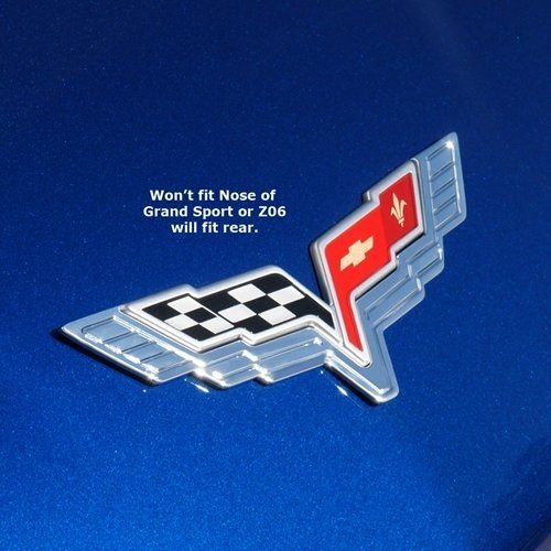 Corvette Billet Emblem Bezels : 2005-2013 C6,Z06,ZR1 and Grand Sport Single (1 pc)-SR1 Performance