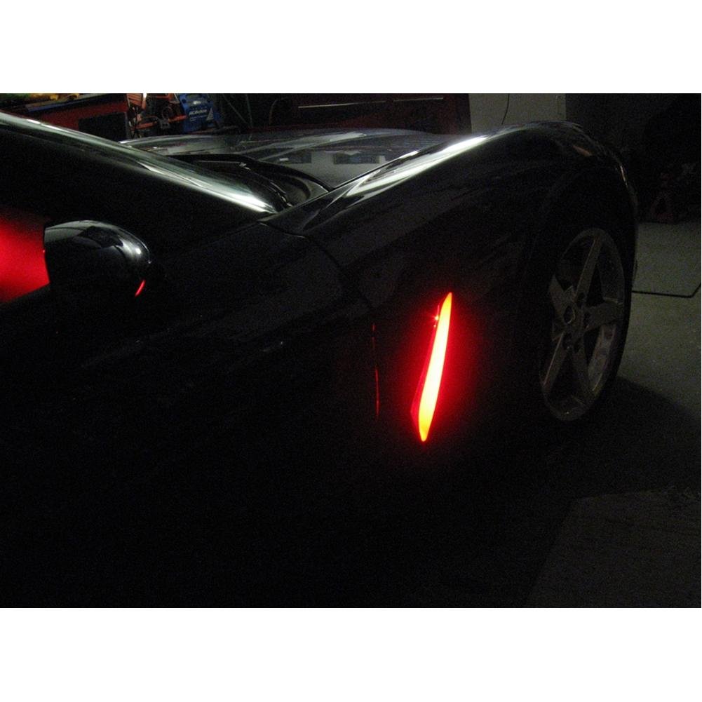 Corvette Fender Side Cove LED Lighting Kit with Standard Remote : 2005-2013 C6, Z06, ZR1-SR1 Performance
