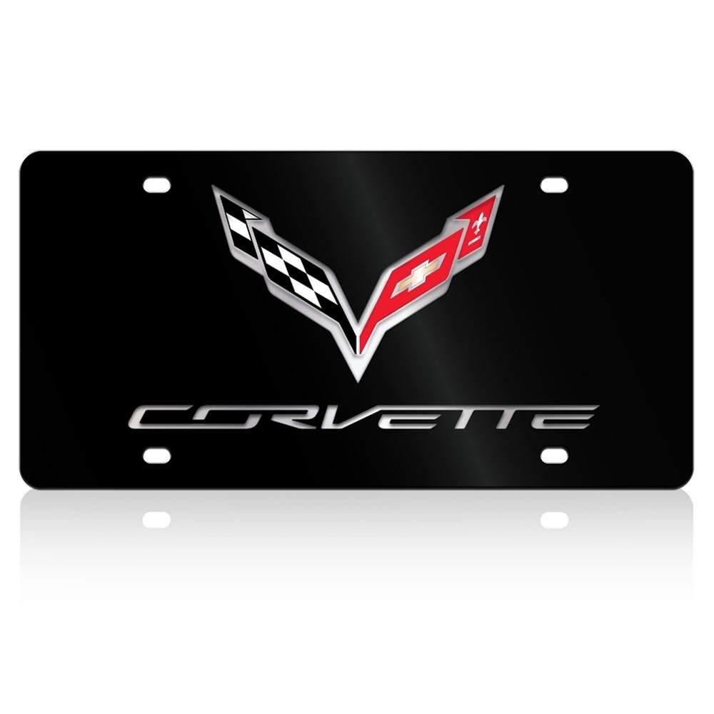 C7 Corvette License Plate - Stainless Steel-SR1 Performance