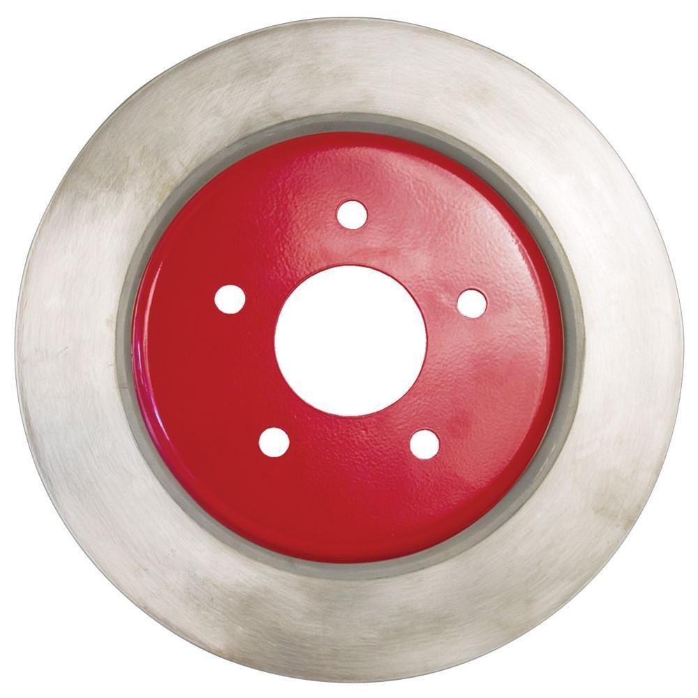 Corvette Brake Rotor Hub Covers - Red (Set) : 2005-2013 C6 Non-Z51-SR1 Performance