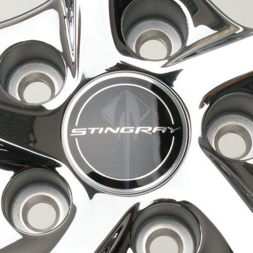 C7 Corvette Stingray Center Cap 2014 Black (Each)-SR1 Performance