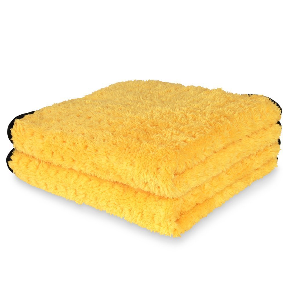 Liquid X Yellow Xtreme Plush Waffle Weave Microfiber Detailing Towel - 16" x 16"-SR1 Performance