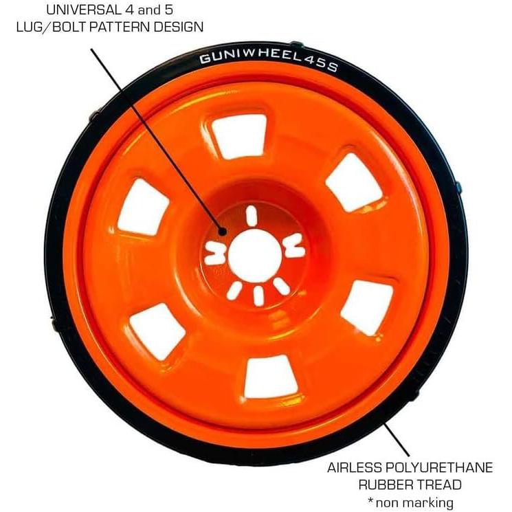 GUNIWHEEL™ Universal Vehicle Mounting System Roller Wheel with Universal Lug Pattern-SR1 Performance