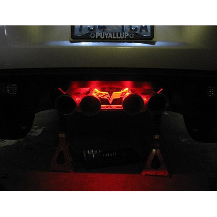Corvette Exhaust Plate LED Lighting Kit : 2005-2013 C6 only (Orange)-SR1 Performance