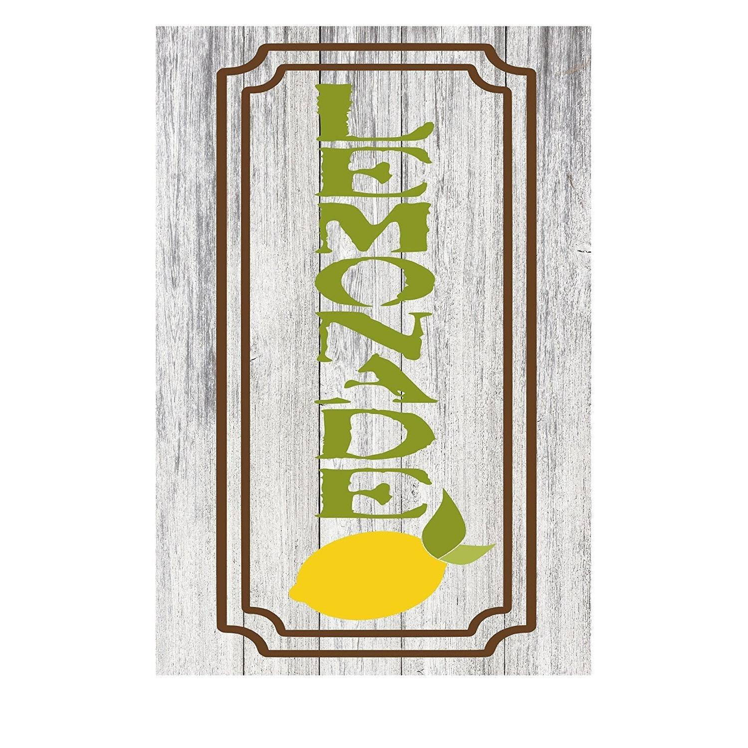 Lemonade Stand 50 Cents Rustic Kitchen Metal Sign - 12" x 8"-SR1 Performance
