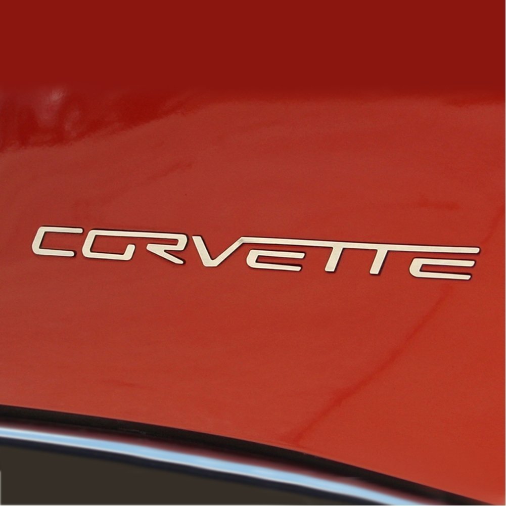 Corvette Rear Letters - Mirror Finish Stainless Steel (Set) : C6,Z06,ZR1,Grand Sport-SR1 Performance