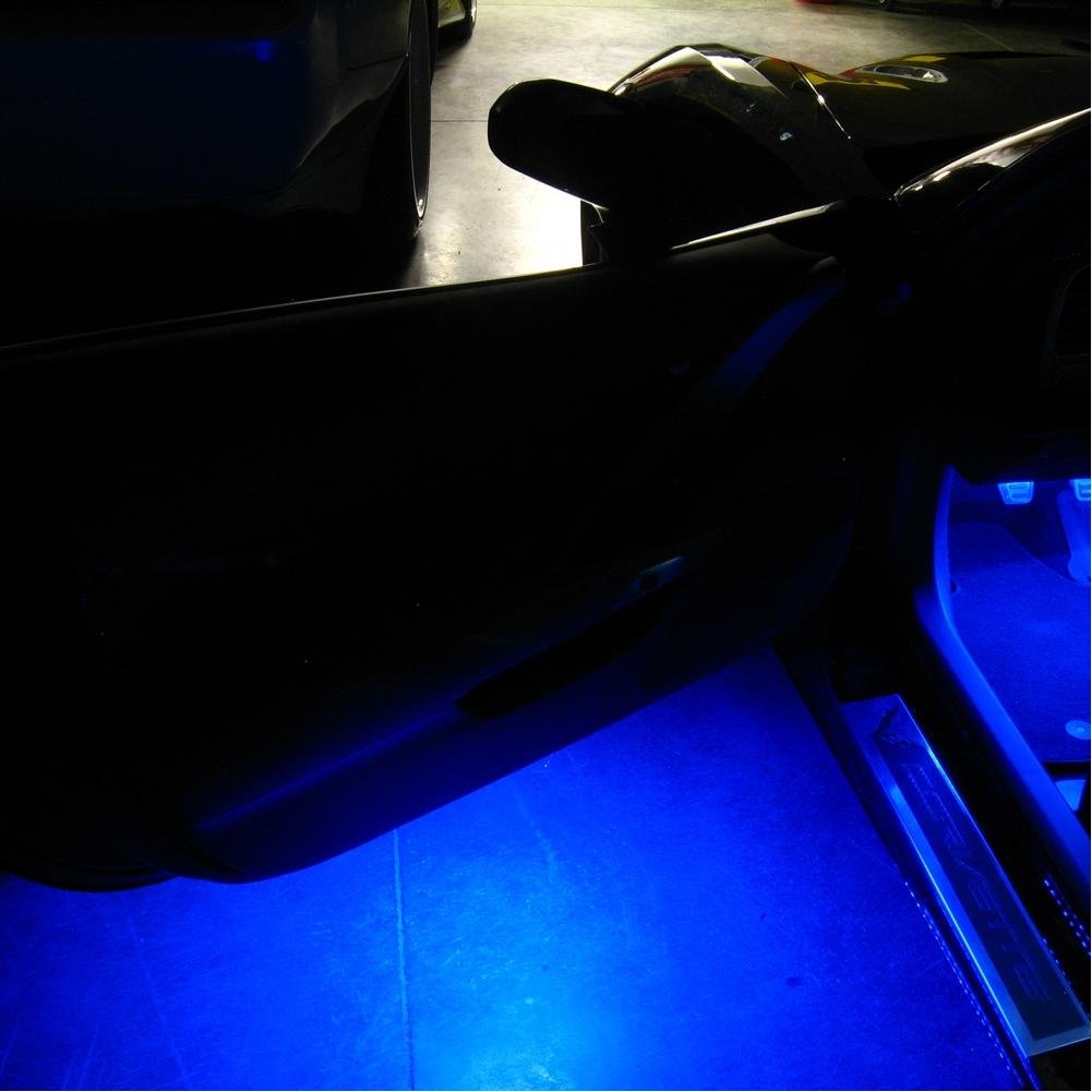 Corvette Under Door/Puddle LED Lighting Kit : C7 Stingray, Z51, Z06 (Orange)-SR1 Performance