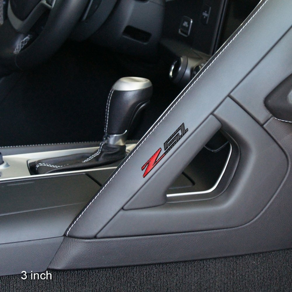 C7, C8 Corvette Z51 Badge Emblem - Domed - Carbon Fiber Look-SR1 Performance