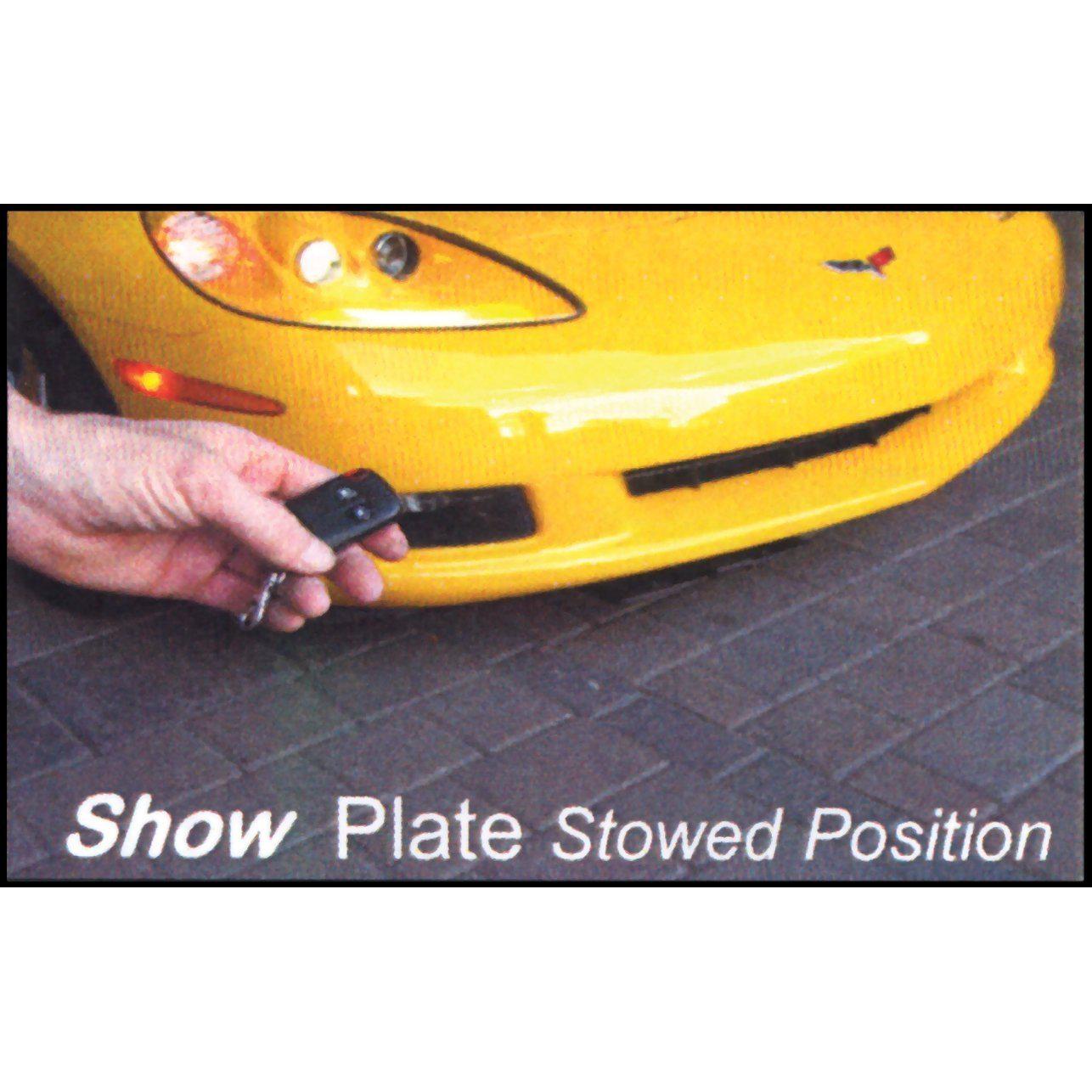 Show N Go Electric Powered License Plate Frame Bracket - Shows & Hides Automatically with Remote Key Fobs-SR1 Performance