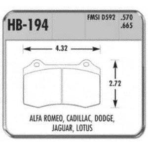 Hawk Performance HB194F.570 HPS Performance Ceramic Brake Pad-SR1 Performance
