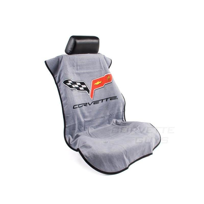 Corvette Seat Armor Protective Cover - Black Pair (05-13 C6, Grand Sport, Z06, ZR1)-SR1 Performance