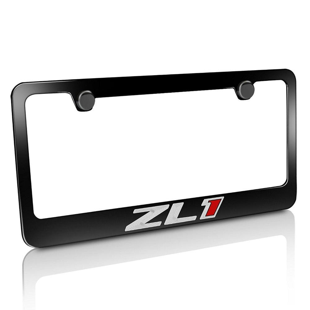 Camaro ZL1 License Plate Frame - Black-SR1 Performance