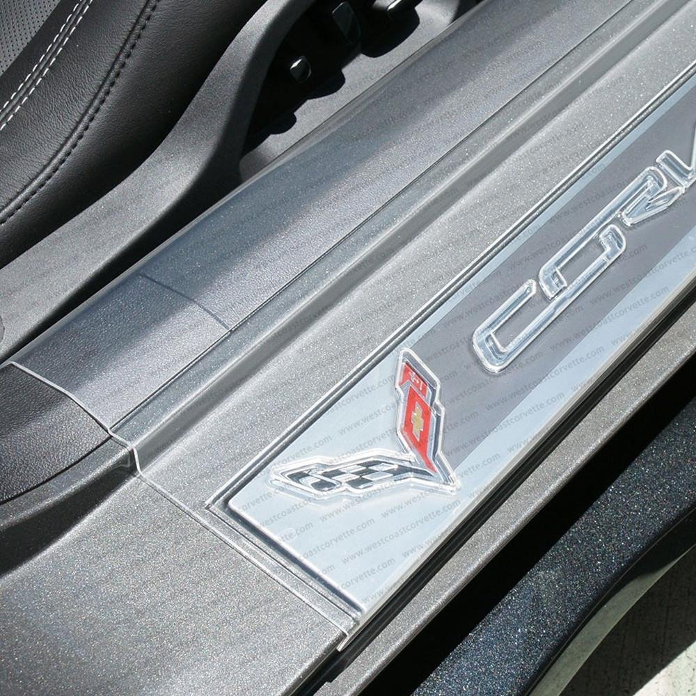 C7 Corvette Clear Door Sill Protectors-SR1 Performance