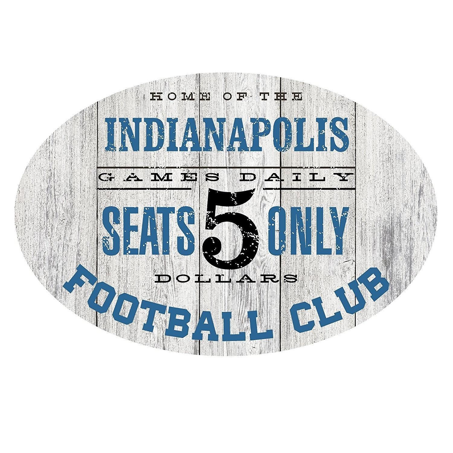 Home of the Denver Football Club Metal Sign Blue/Orange - Oval 12" x 8"-SR1 Performance