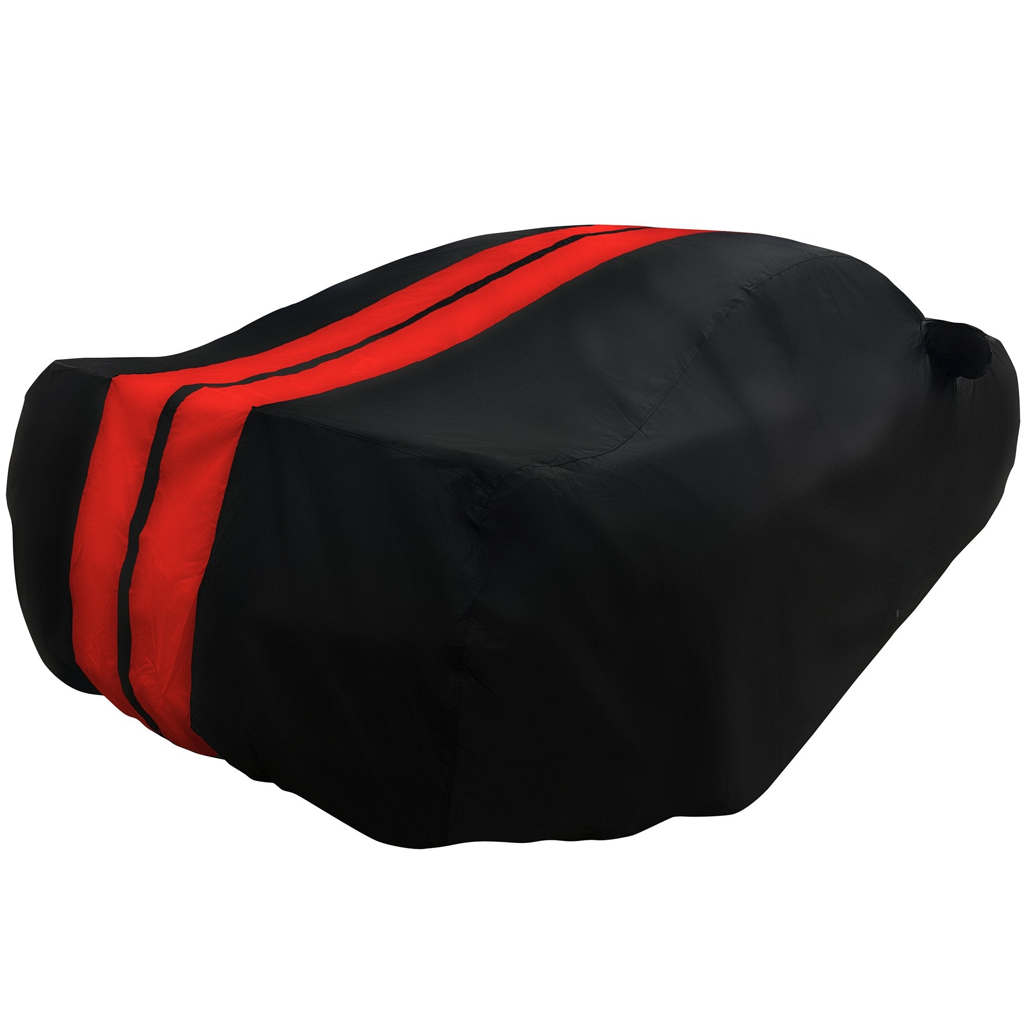 2005-2024 Ford Mustang Ultraguard Plus Car Cover - 300D Indoor/Outdoor Protection - Black with Red Stripes-SR1 Performance