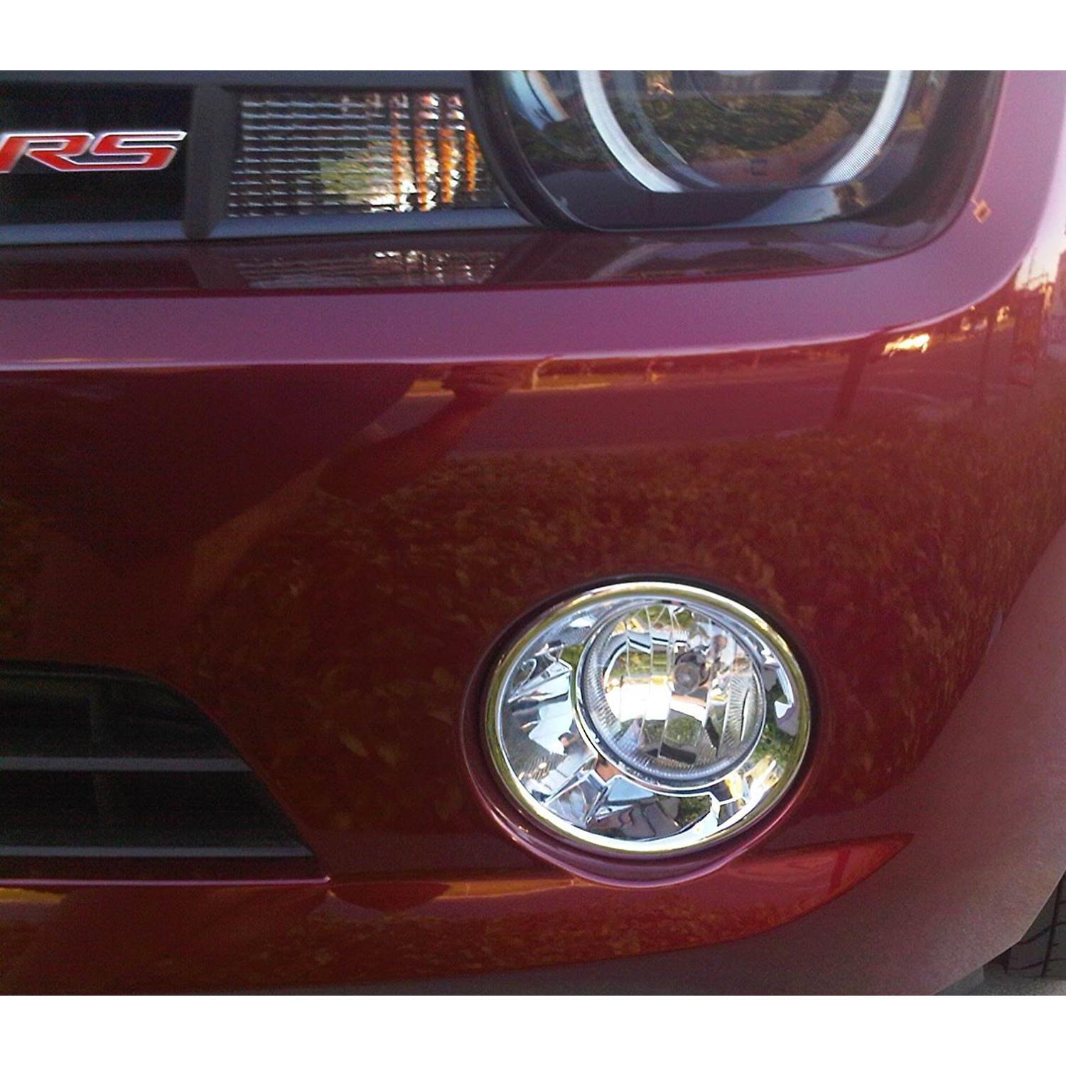 Chevy Camaro Accessories - Chrome Fog Lamp Rims - Fits the 2010, 2011 Chevrolet Camaro-SR1 Performance