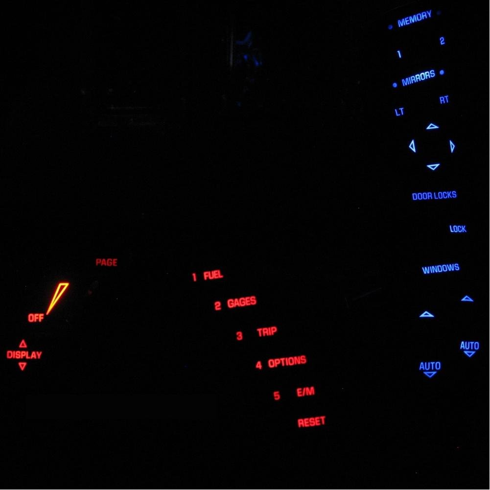 1997-2004 C5 Corvette HUD/DIC/WINDOW SWITCH Interior LED Light Package-SR1 Performance