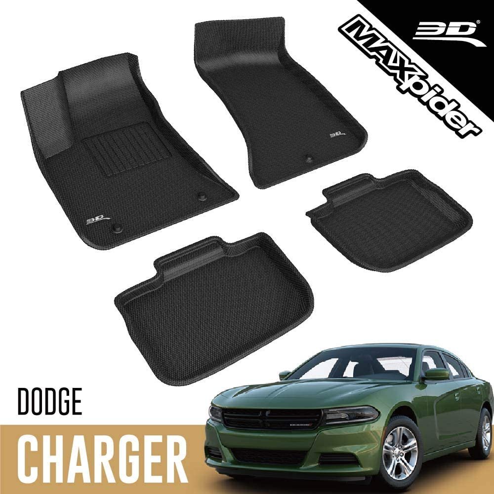 3D MAXpider Complete Set Custom Fit All-Weather Floor Mat-SR1 Performance