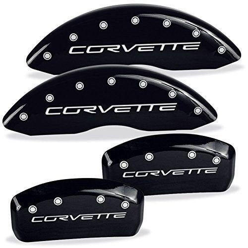 MGP Caliper Covers Chevrolet Corvette C6 2005 2006 2007 2008 2009 2010 2011 2012 (Licensed Logo) - Red-SR1 Performance