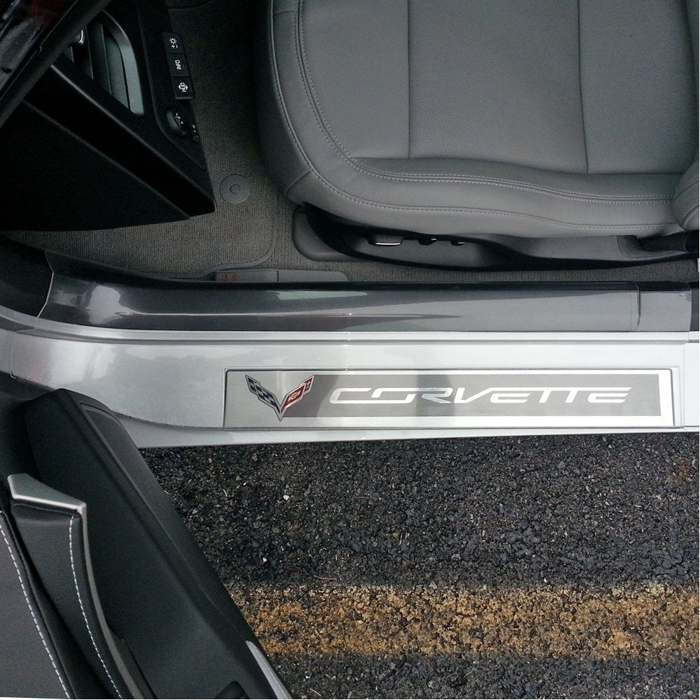 C7 Corvette Clear Door Sill Protectors-SR1 Performance