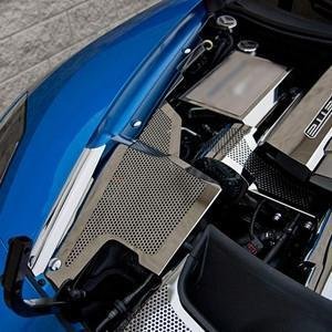 C7 Corvette Stingray Inner Fender Covers Perforated Polished 3Pc-SR1 Performance