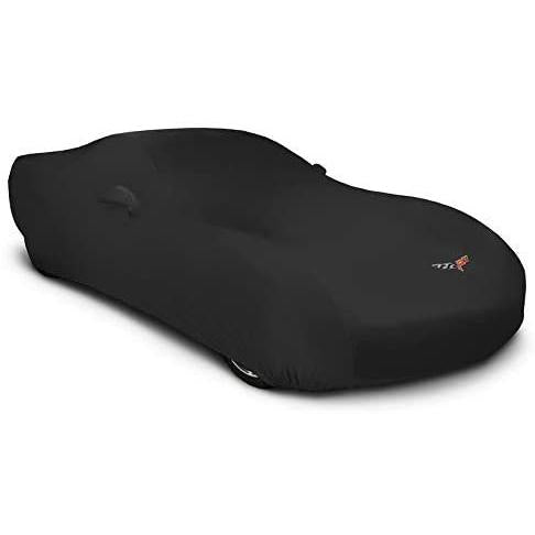 2005-2013 C6 Corvette MODA Stretch Indoor Car Cover - Black with C6 Logo-SR1 Performance