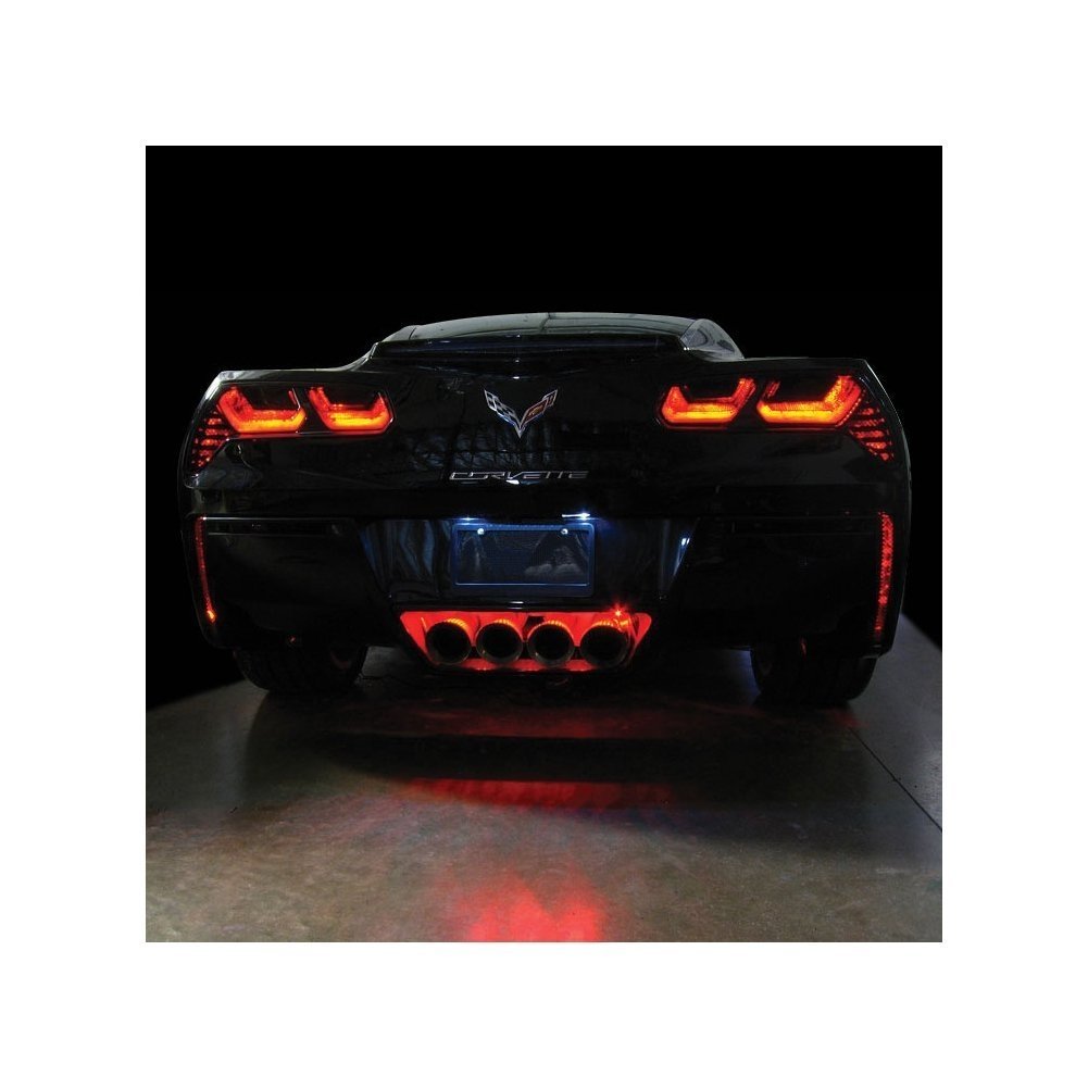 Corvette Rear Fascia/Exhaust LED Lighting Kit : C7 Stingray, Z51 (Orange / Super Bright)-SR1 Performance