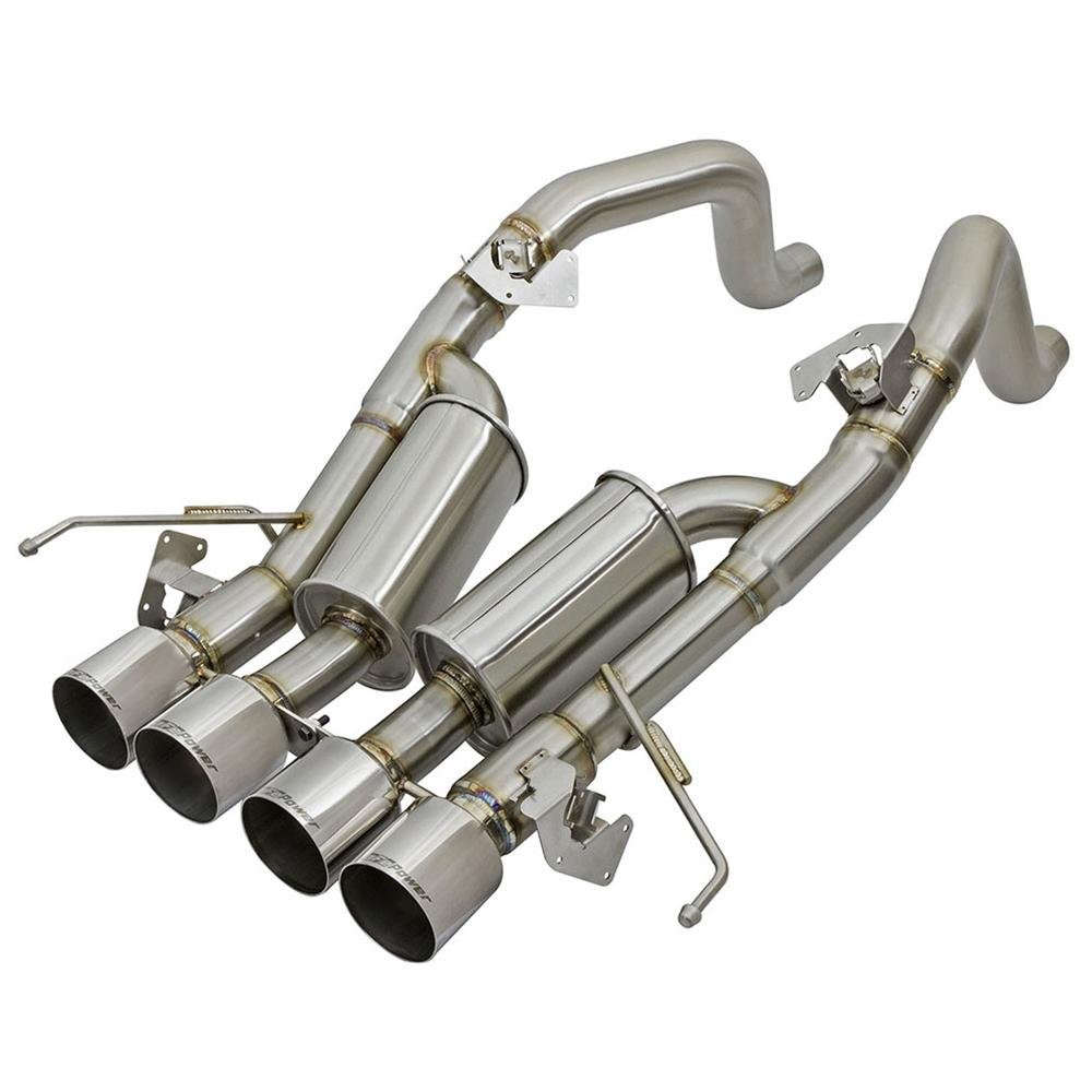 C7 Stingray, Z51, Grand Sport Corvette MACH Force-Xp 3" to 2-1/2" Axle-Back Exhaust System - aFe Power PFADT-SR1 Performance