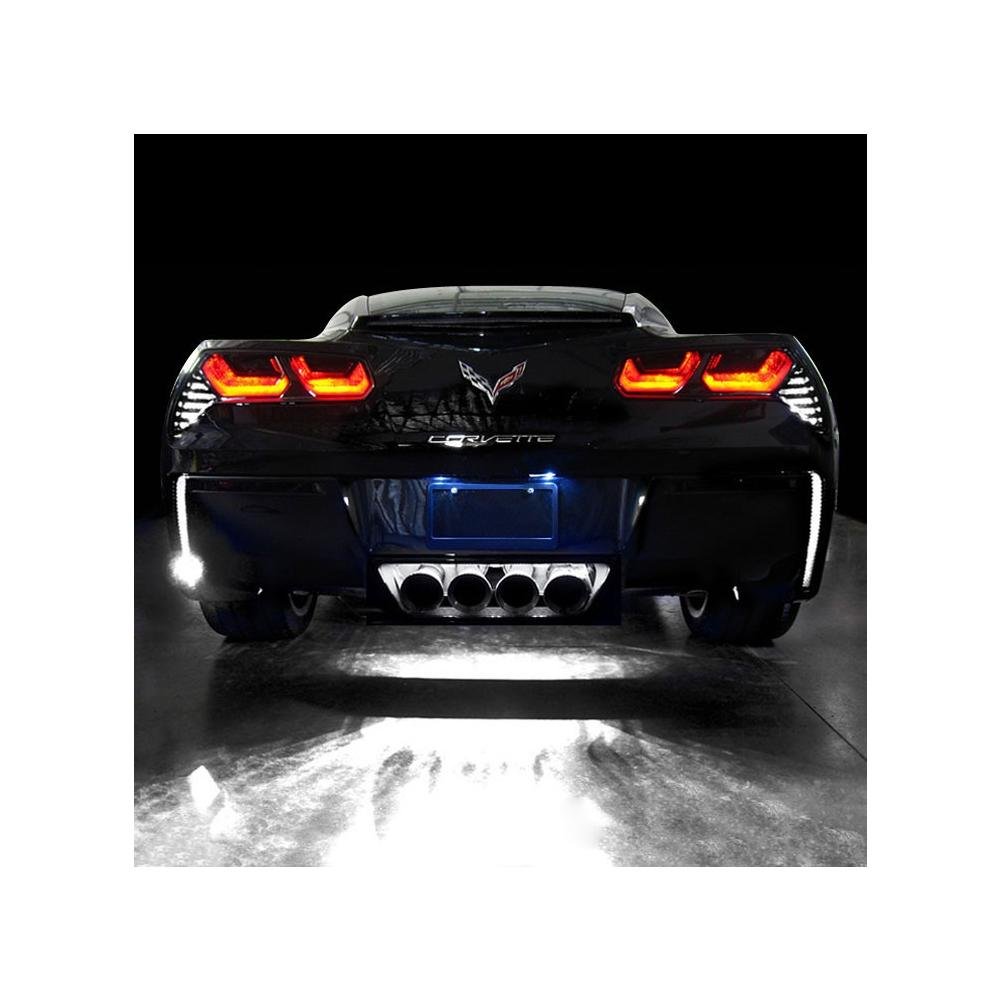 Corvette Rear Fascia/Exhaust LED Lighting Kit : C7 Stingray, Z51 (Orange / Super Bright)-SR1 Performance