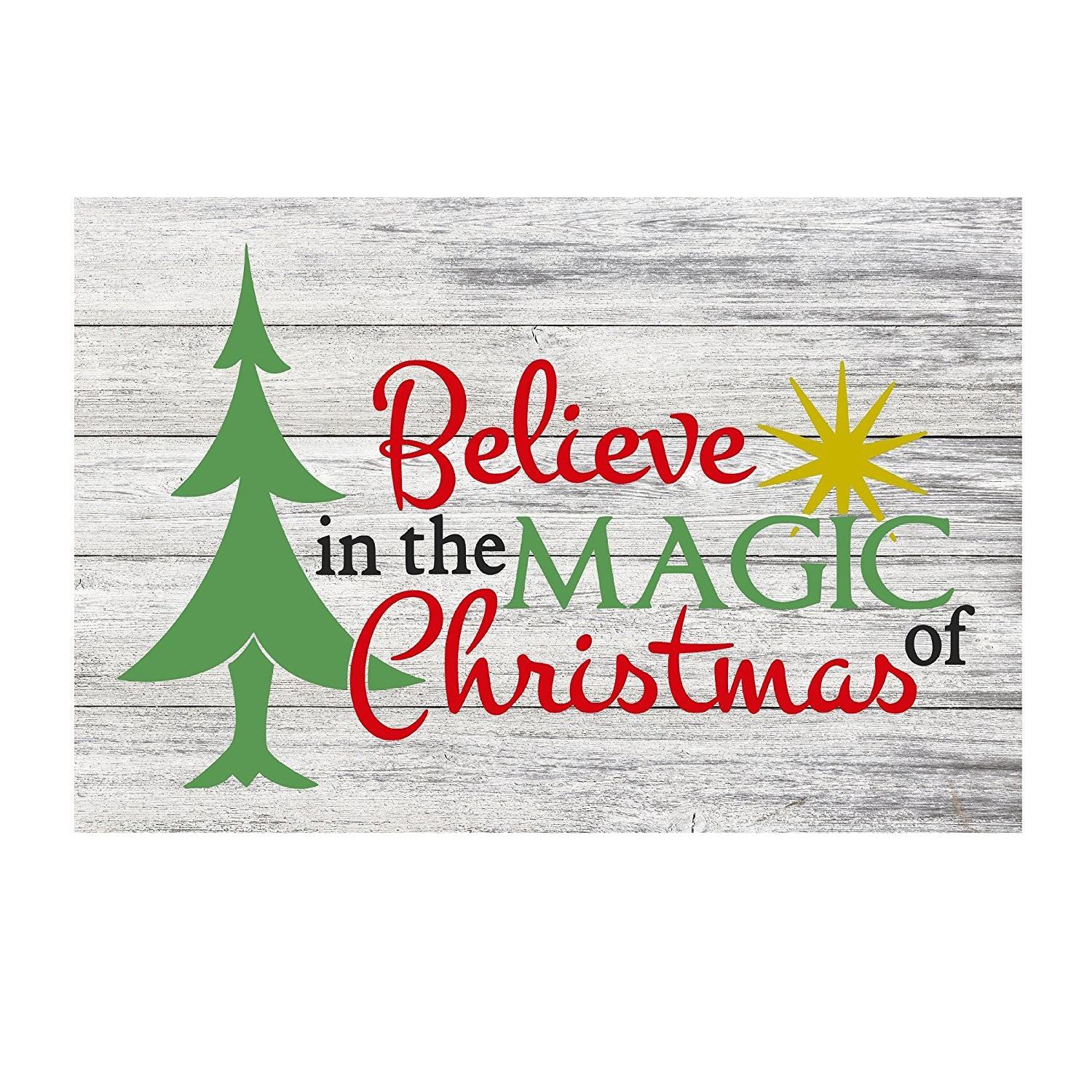 Christmas Quote Decor Metal Sign - 12" x 8"-SR1 Performance