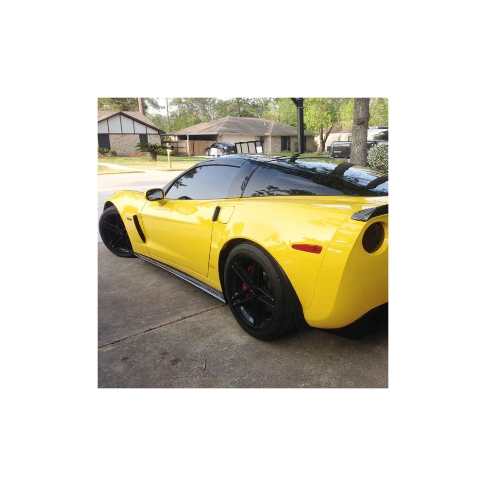 Corvette Side Skirt & Mud Flaps Carbon Fiber : 2006-2013 Z06, Grand Sport, ZR1-SR1 Performance