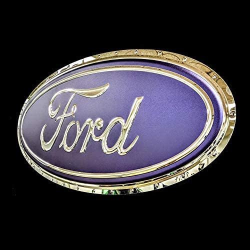 Ford Oval Logo Stainless Steel Wall Hanging Sign - Blue/Chrome-SR1 Performance