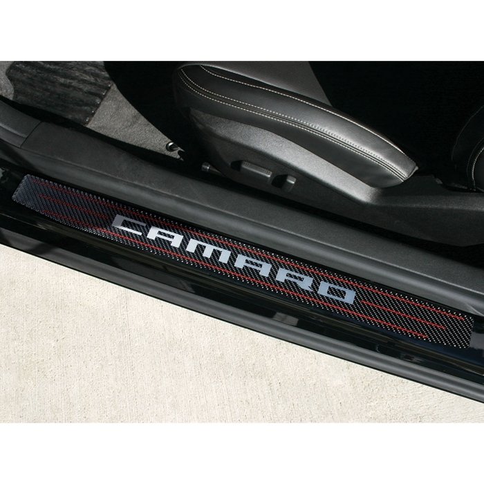 Camaro Door Sill Plates - Camaro : Carbon Fiber-SR1 Performance
