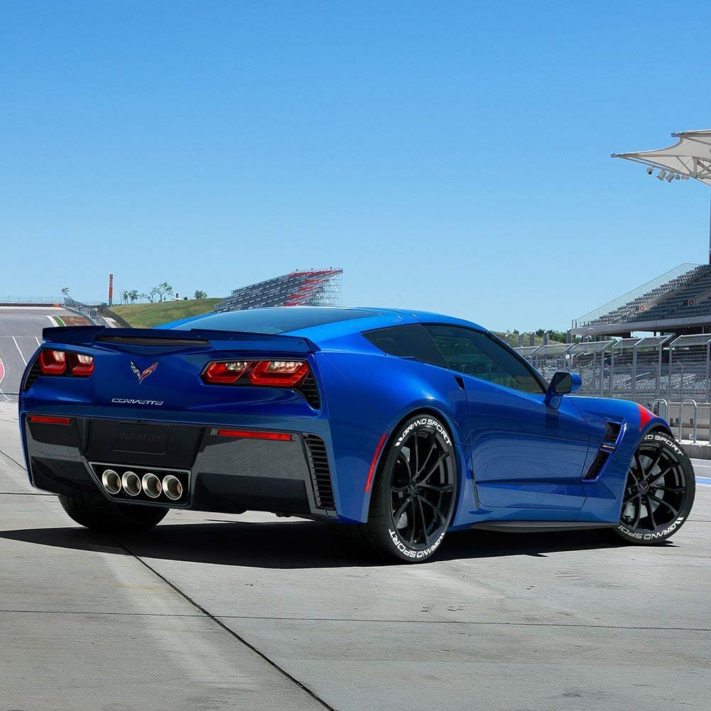 West Coast Corvette C7 Corvette Tire Stickers - Permanent 1" (Z06)-SR1 Performance