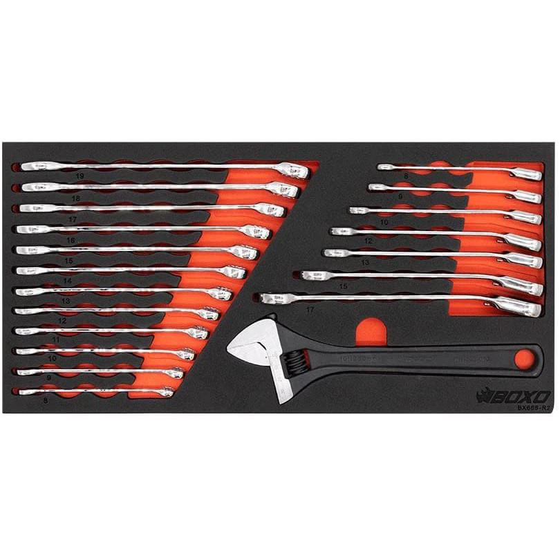 BOXO USA 69-Piece Metric Go Kart Tool Kit With Black 3-Drawer Hand Carry Tool Box-SR1 Performance