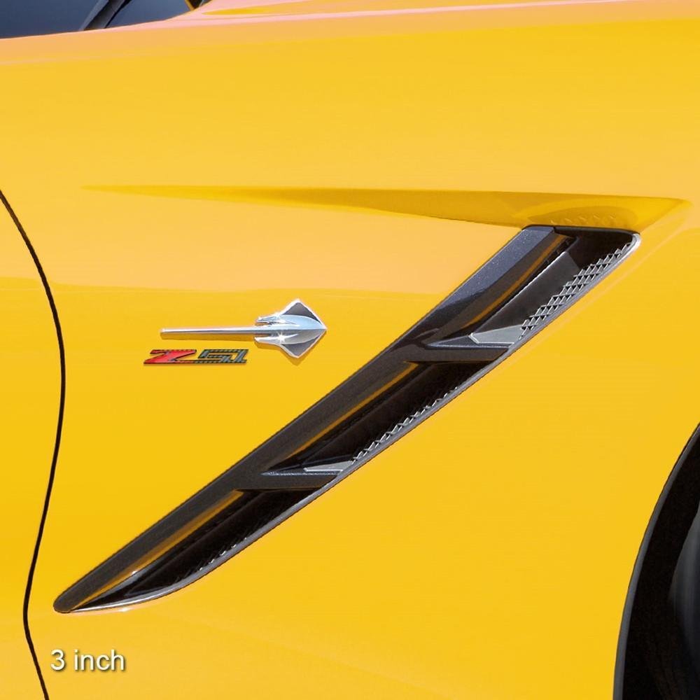 C7, C8 Corvette Z51 Badge Emblem - Domed - Carbon Fiber Look-SR1 Performance