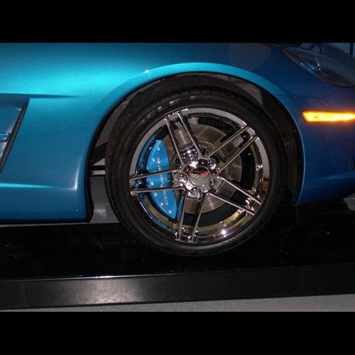 MGP Caliper Covers Chevrolet Corvette C6 2005 2006 2007 2008 2009 2010 2011 2012 (Licensed Logo) - Red-SR1 Performance